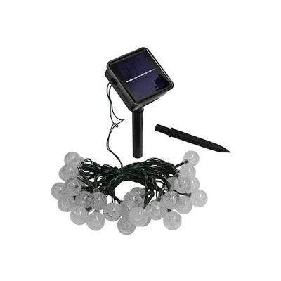 Decoratiune cu Incarcare Solara 5 Metri 30 Globulete - Albastru