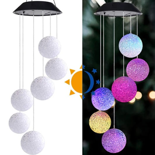 Decoratiune solara de gradina 6 globuri cu joc de lumini Lampi Solare