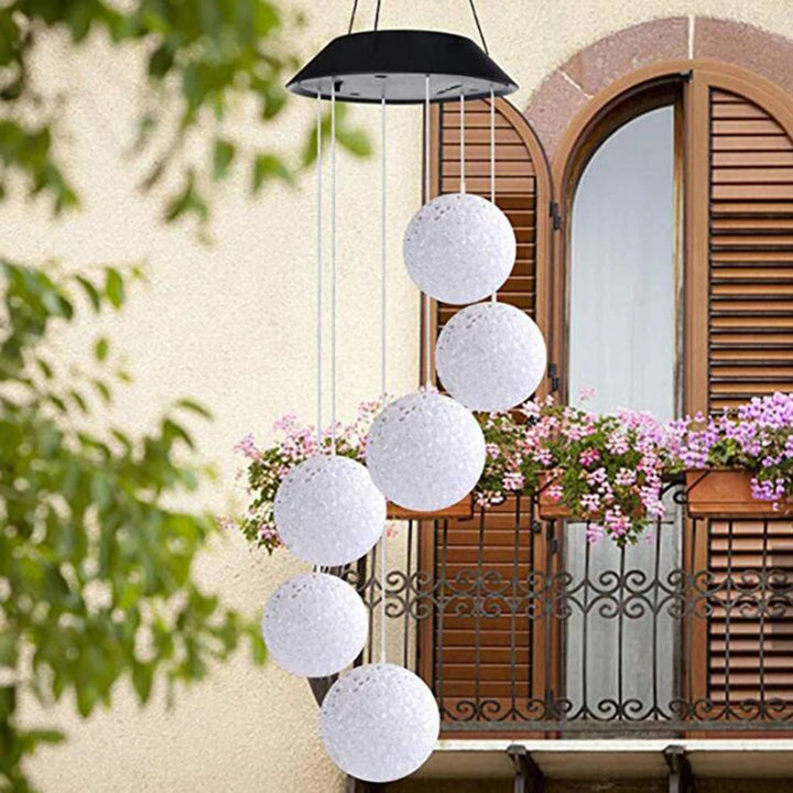 Decoratiune solara de gradina 6 globuri cu joc de lumini Lampi Solare