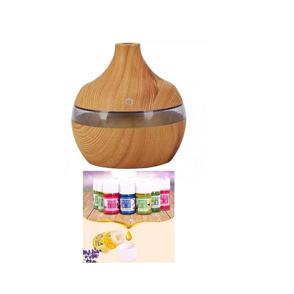 Difuzor de aromaterapie + Cadou 12 uleiuri esentiale - Articole Casa