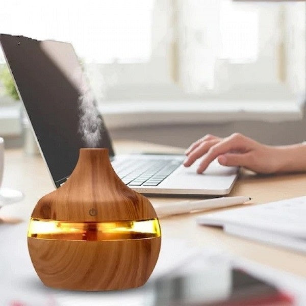Difuzor de aromaterapie + Cadou 12 uleiuri esentiale - Articole Casa