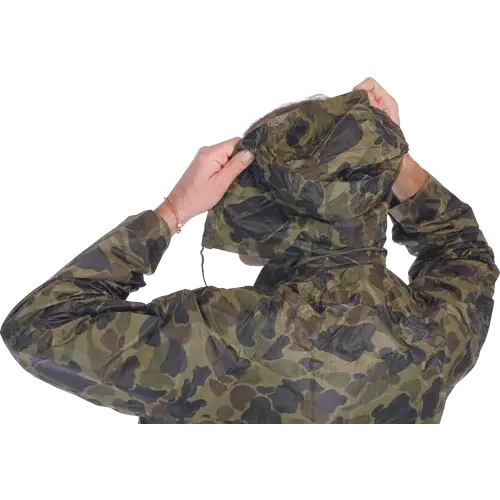 Costum impermeabil pentru ploaie camuflaj, ideal pentru activități în aer liber