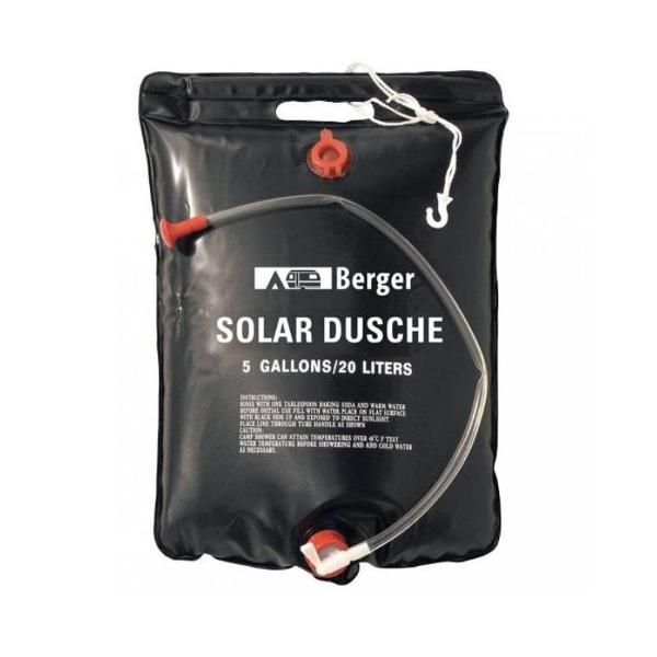 Dus Portabil pentru Camping cu Incalzire Solara si Furtun cu Robinet 20L Articole Casa