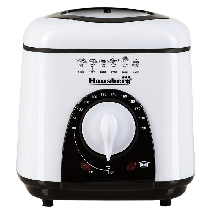 Friteuza Hausberg HB 1320NG 850W - 950 W 1 L Alb/Negru