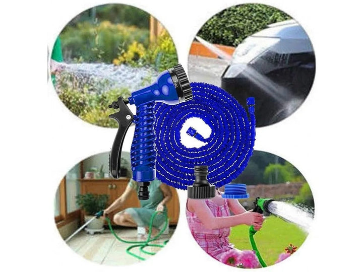 Furtun Extensibil de Gradina de 45 Metri + Accesoriu pentru Stropit - Articole Gradina