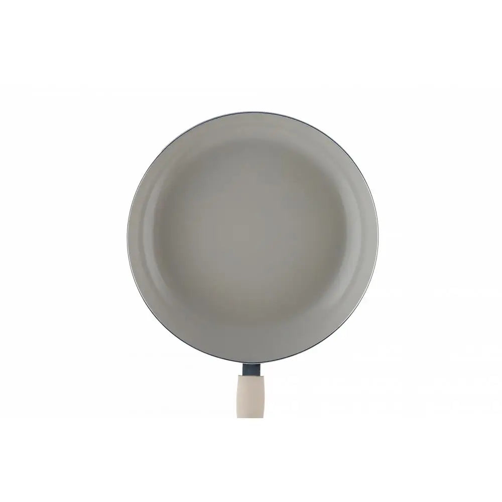 Tigaie ceramica Ertone ERT-MN 720 20 cm maner silicon detasabil Crem/Negru