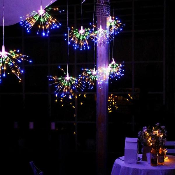 Set 5 Artificii Luminate cu 500 LED-uri – Lumină Decorativă cu Telecomandă 8 Moduri de Iluminare Rezistentă la Apă