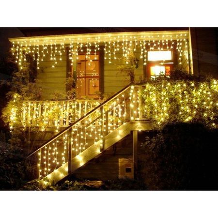 Instalatie pentru Craciun - franjuri cu LED-uri tip turturi 12 metri - Articole Iluminat