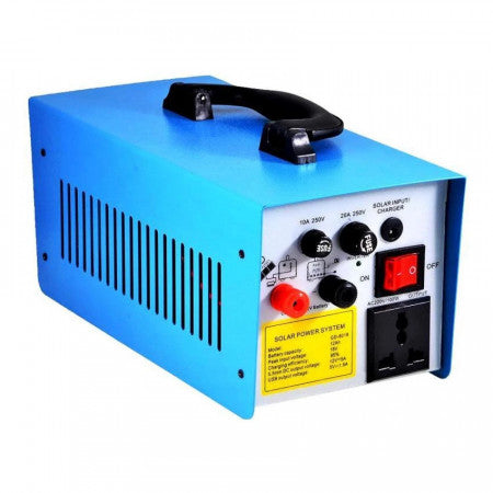 Kit cu panou solar 100 W 220V alimentare TV 3 becuri 12 volti Lampi Solare