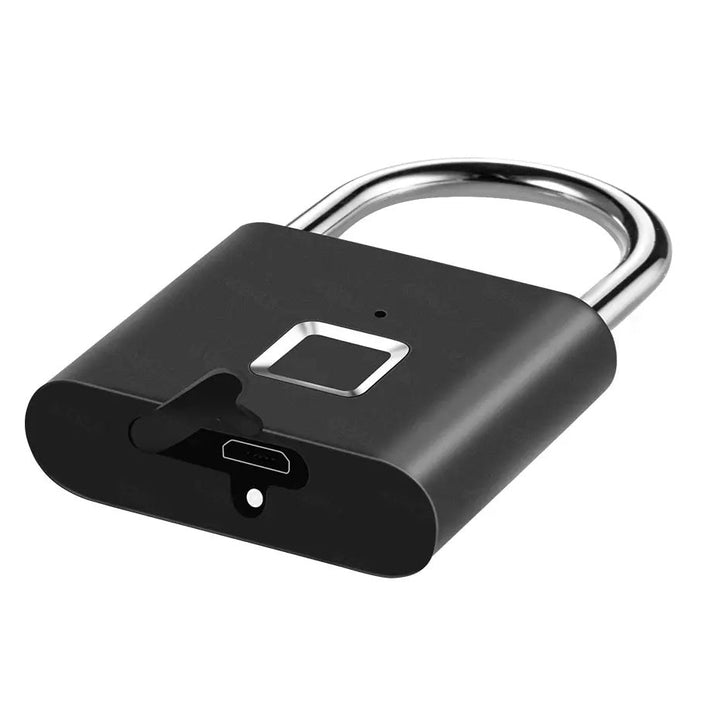 Lacat Smart Cu Deblocare Prin Amprenta Modern Incarcare USB Articole Casa