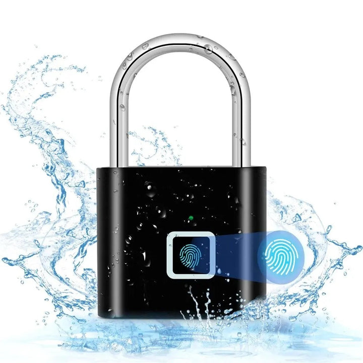 Lacat Smart Cu Deblocare Prin Amprenta Modern Incarcare USB Articole Casa