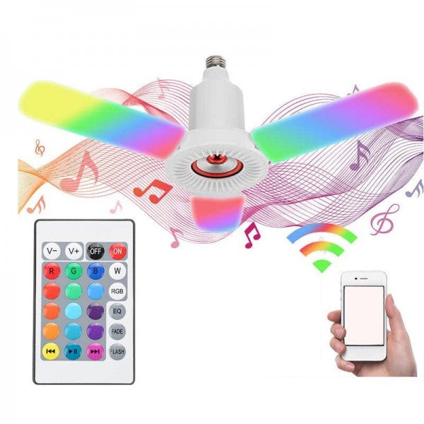 Lampa LED RGB 36W cu boxa bluetooth senzor muzica si telecomanda Articole Iluminat