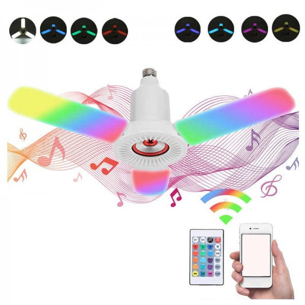 Lampa LED RGB 36W cu boxa bluetooth senzor muzica si telecomanda Articole Iluminat