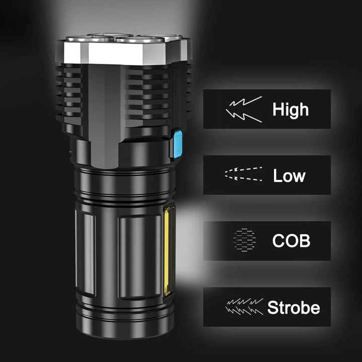 Lanterna multifunctionala 4 led usb Articole Iluminat