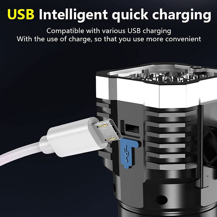 Lanterna multifunctionala 4 led usb Articole Iluminat