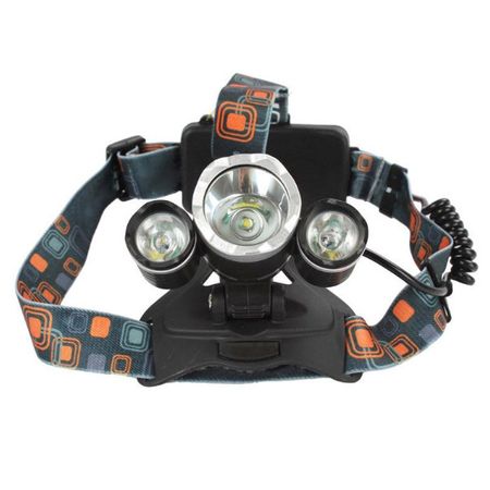 Lanterna profesionala de cap reglabila cu triplu led - Articole Iluminat