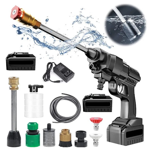 Lichidare de Stoc! Kit Aparat de spalat electric cu presiune cu rezervor pentru detergent 2 acumulatori 48 V