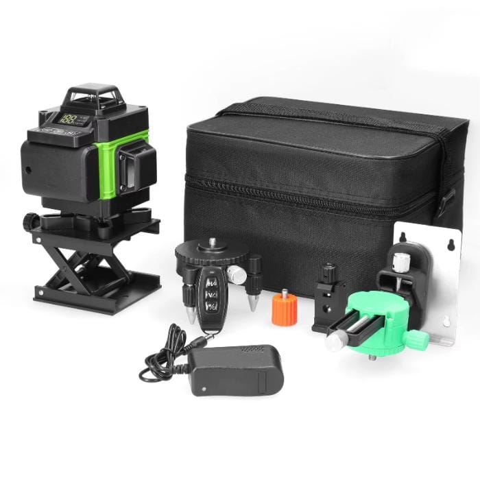 Nivela Laser 4D Profesionala Verde cu 16 Linii + Trepied 2 Baterii Telecomanda si Valiza de Transport – Instrument