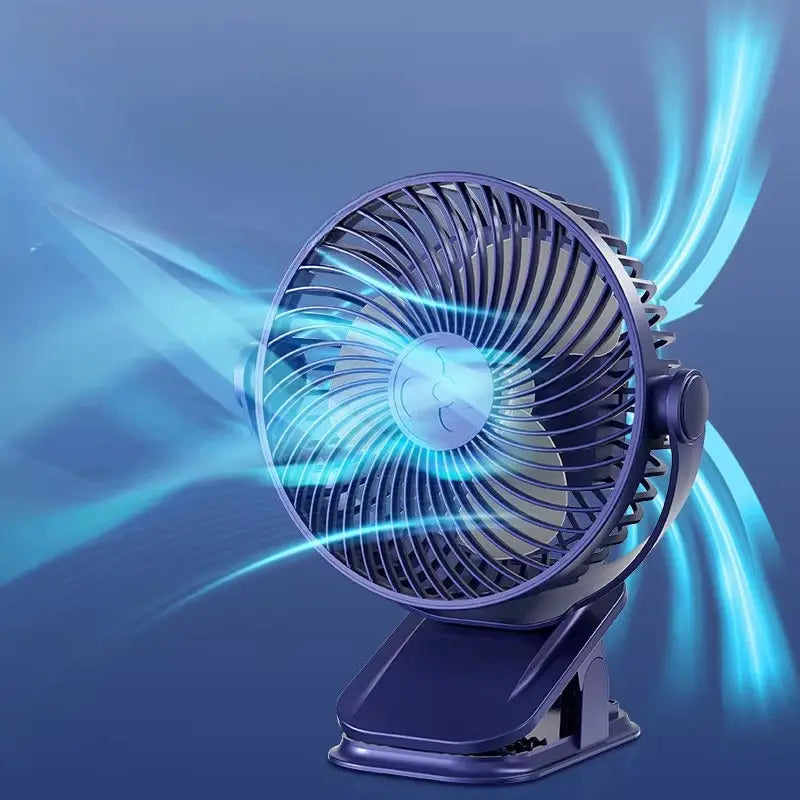 Ventilator LI Silentios portabil pentru racoare oriunde, clip-on, reglabil 360°
