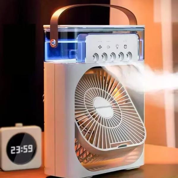 Ventilator cu apă și umidificare și purificare cu conectivitate USB și control silențios