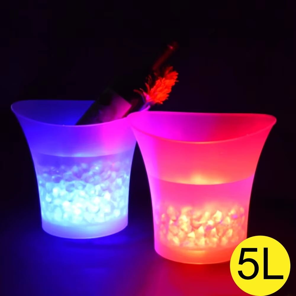 Frapiera cu Boxa Bluetooth si LED Multicolor – Galeata pentru Bauturi Reci Decor Luminos pentru Petreceri