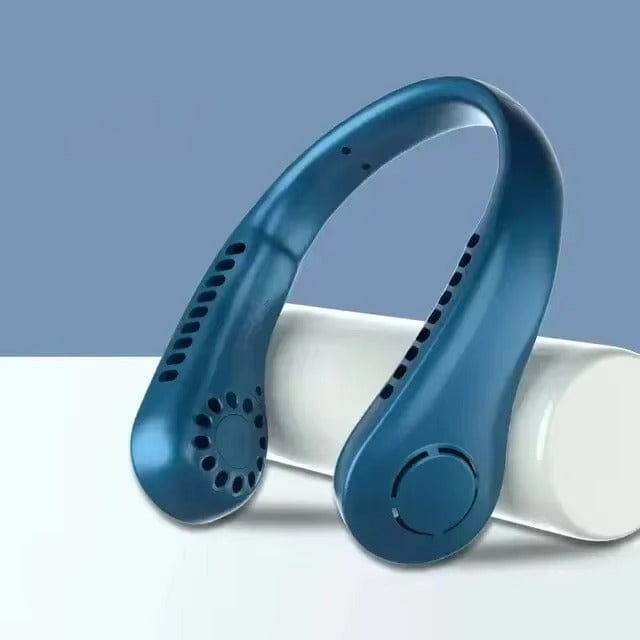 Ventilator portabil pentru gat cu 3 viteze, USB reincarcabil si racire 360°C.