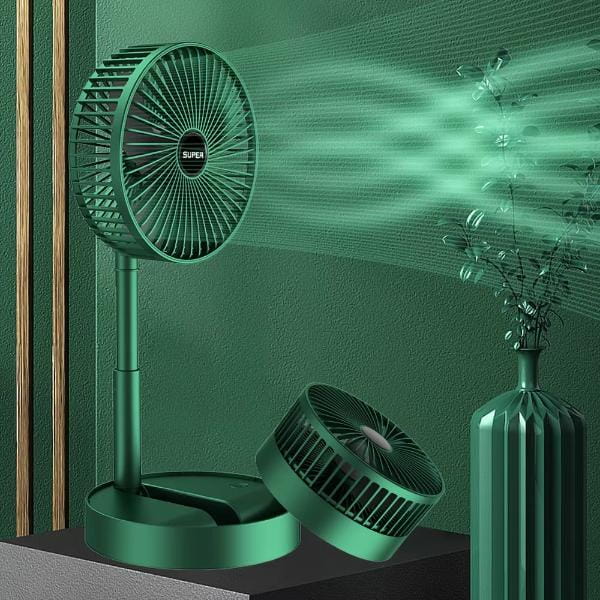Ventilator electric de masă LI Multifunctional cu suport pentru telefon și design pliabil