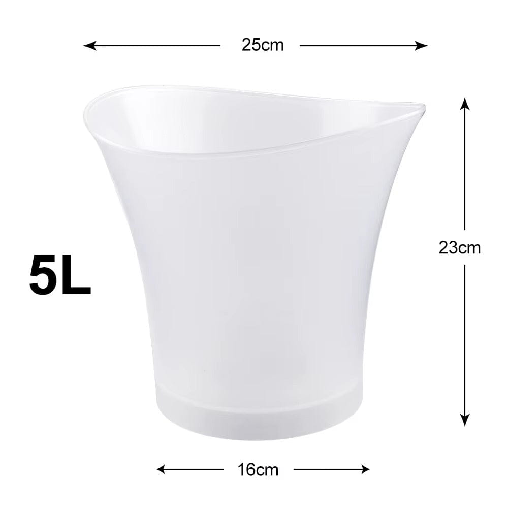 Frapiera cu Boxa Bluetooth si LED Multicolor – Galeata pentru Bauturi Reci Decor Luminos pentru Petreceri