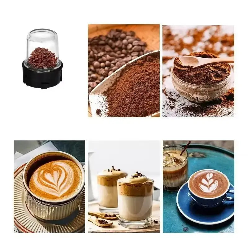 Blender Profesional SONYMAX SN-8066 2 in 1 2200W - Zdrobitor Gheata,Pahar Sticla 1.5L Rasnita Cafea și Condimente,Motor