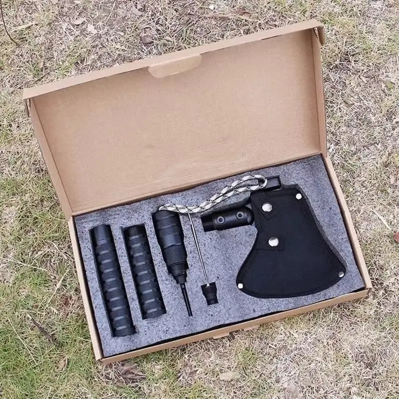 Kit supravietuire Multifunctional pentru Camping Drumetie Pescuit si Activitati Outdoor Maner Extensibil BAS