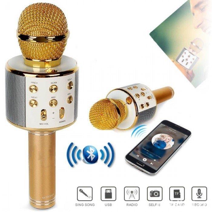Microfon Karaoke Wireless Bluetooth WS 858 Electronice si Gadgeturi