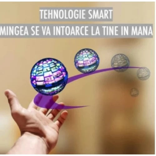 Minge zburatoare tip drona lumini LED incarcare USB cu controller
