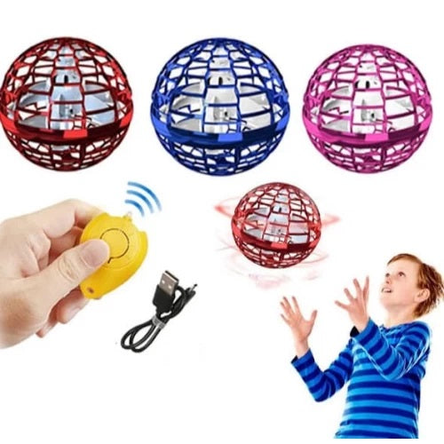 Minge zburatoare tip drona lumini LED incarcare USB cu controller