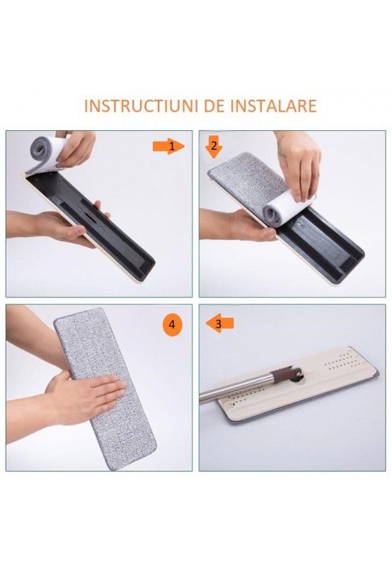 Mop cu galeata si 2 rezerve incluse - Articole Casa