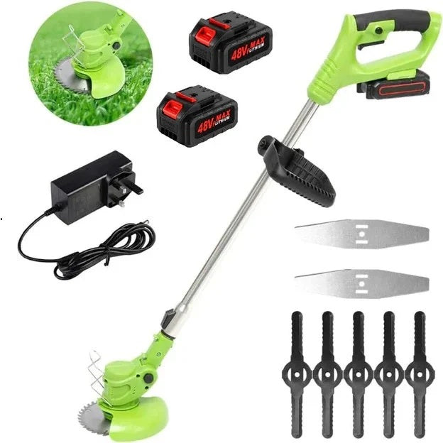 Motocoasa Electrica cu Doi Acumulatori de 48V 13000 mAh 20000 RPM