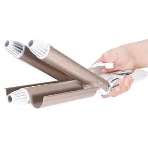 Ondulator profesional cu 3 elemente ceramice Kemei