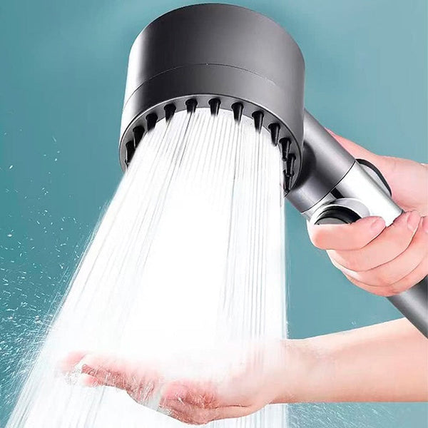 Para de dus cu filtru incorporat presiune reglabila 4 moduri de utilizare pini din silicon pentru masaj de relaxare