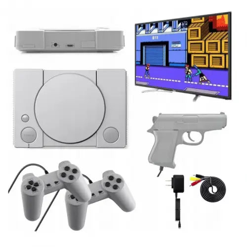 Consola de Jocuri Video Retro Tiessa 2 x controller 1 x pistol 16 jocuri