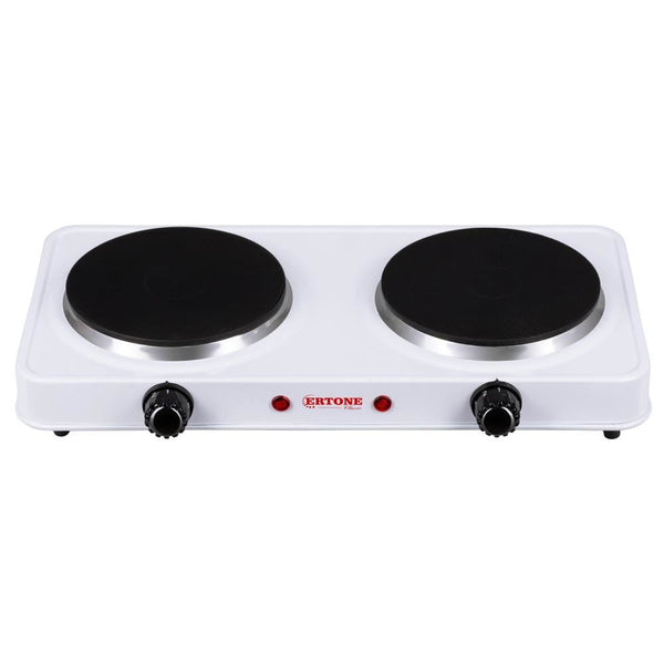 Plita electrica Ertone MN200AB 2000W 2 arzatoare Alb