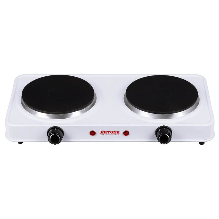 Plita electrica Ertone MN200AB 2000W 2 arzatoare Alb
