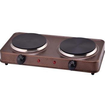 Plita electrica Ertone MN200MR 1500W 2 arzatoare Maro