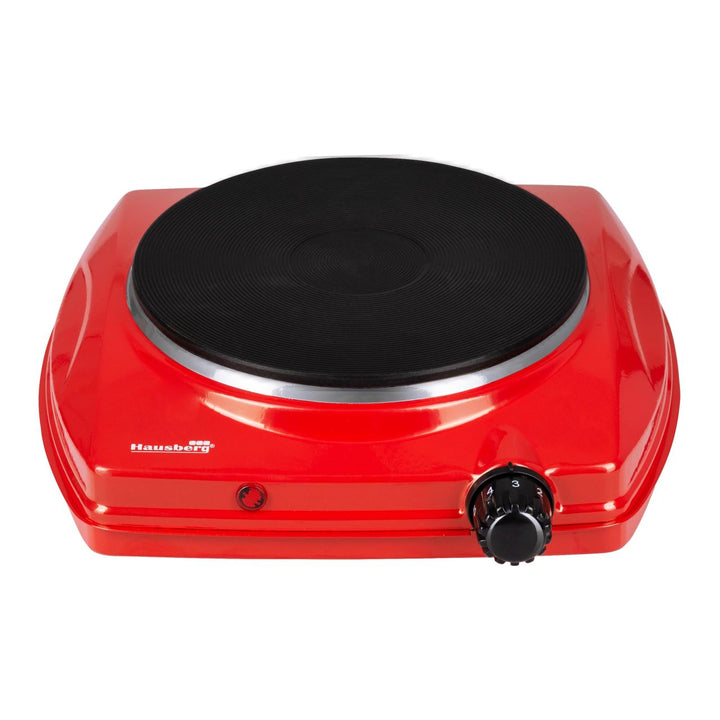 Plita electrica Hausberg HB-519RS Rosu 1 arzator Putere 1500W Termostat