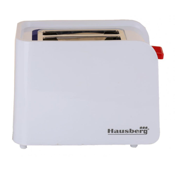 Prajitor de paine Hausberg HB-195RS 750 W 2 felii functie decongelare functie reincalzire 6 trepte putere Alb/Rosu