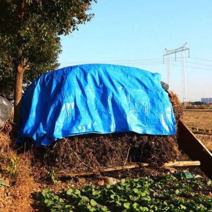 Prelata Impermeabila cu Inele Rezistenta la Undele UV si Umiditate 4 x 6 m