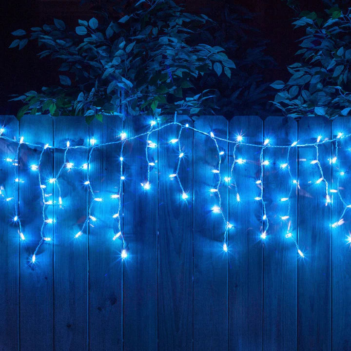 PROMO 1 + 1 Instalatie - Franjuri cu LED-uri Tip Turturi 12 metri - diverse culori