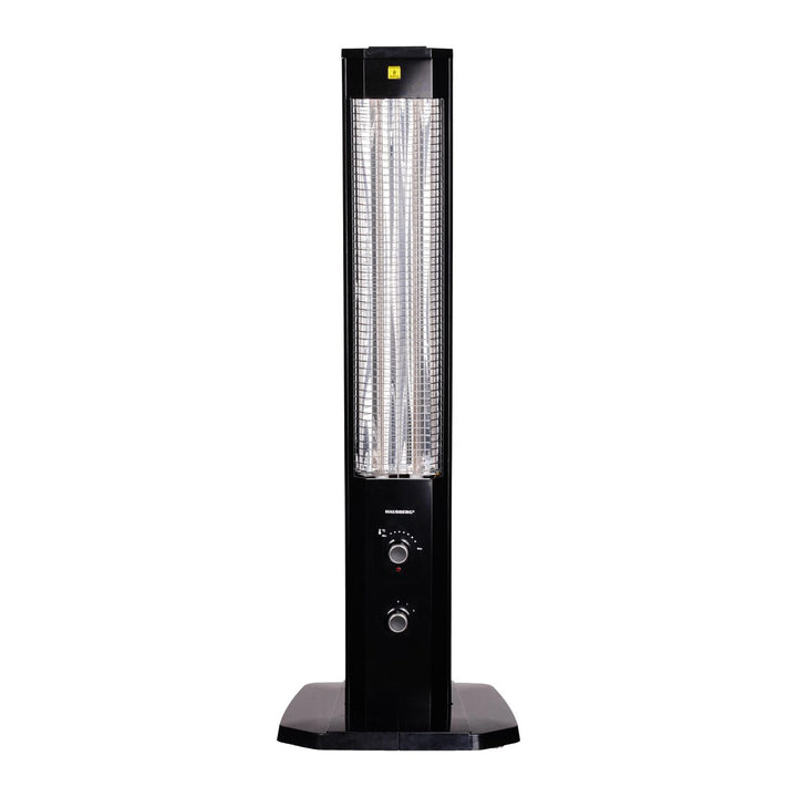 Radiator Electric Hausberg HB-8560 2300W Termostat Reglabil Lampa de semnalizare pentru 3 pozitii Negru