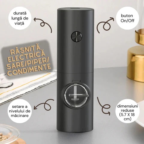 Rasnita electrica sare/piper condimente Articole Bucatarie