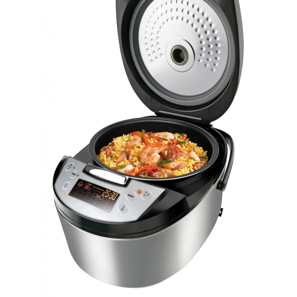 Multicooker Master Cuisine 900W 5L 12 Programe Automate Timer Ecran LCD Funcție Menținere la Cald Design Inox Elegant 5