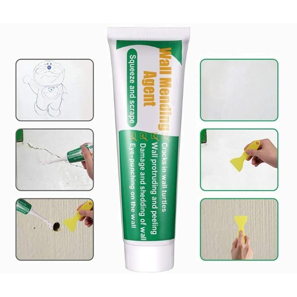 Crema pentru repararea pereților, kit ușor pentru rezultate profesionale, 250g