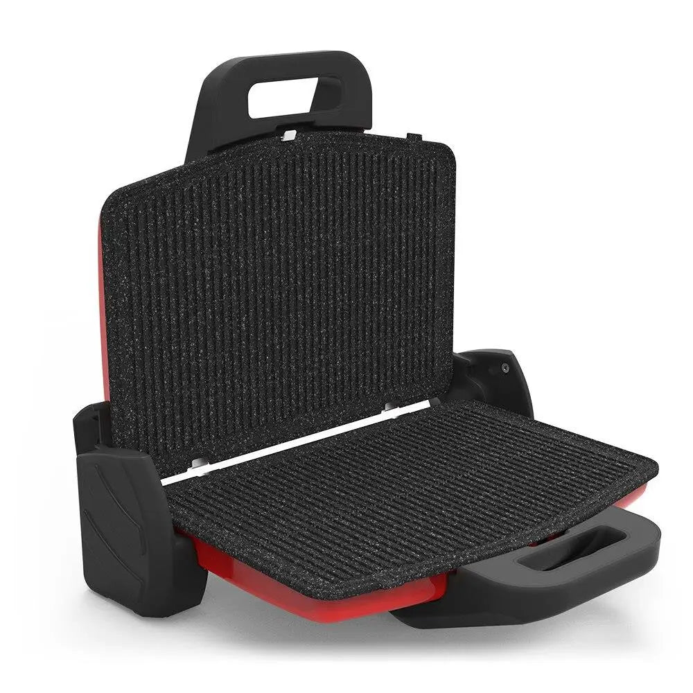 Sandwich-maker Hausberg HB631RS 1600-1800W Placi antiaderente Rosu/Inox